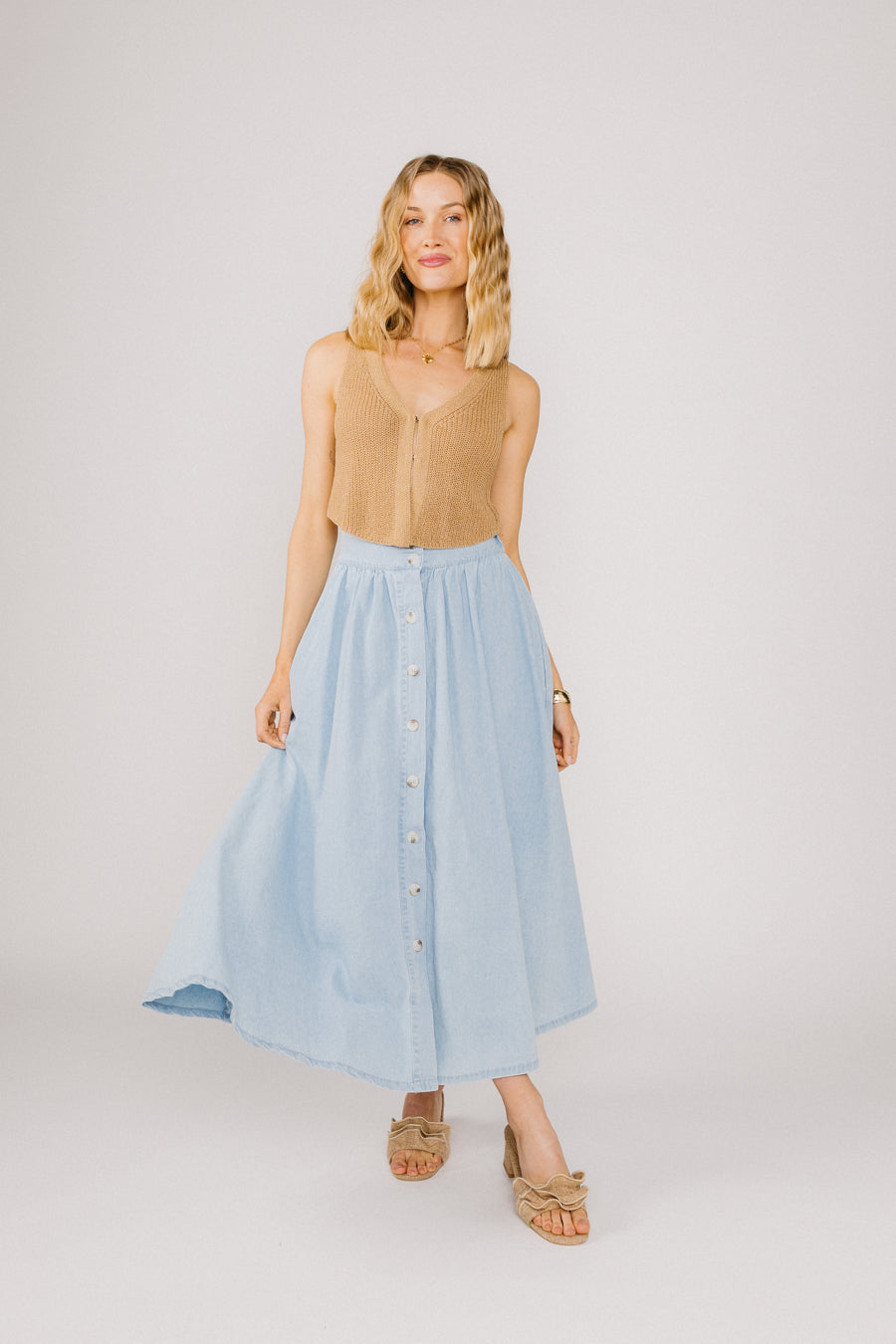 Gonna color nocciola