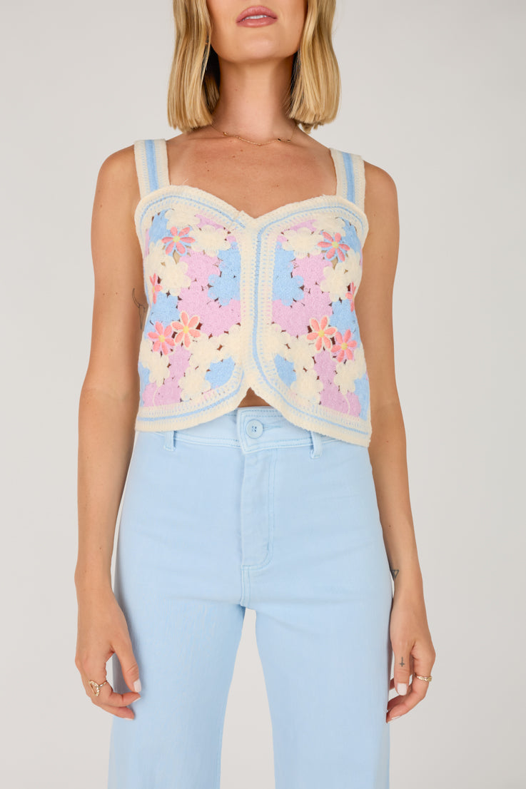 Top all'uncinetto Bowie