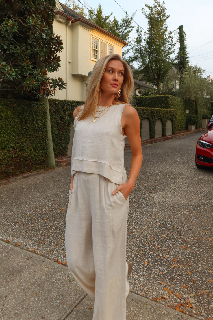 Pantaloni in lino di Londra