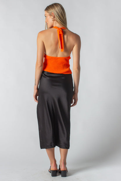 Top con scollo all'americana Hannah