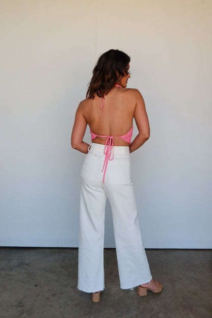 Top con scollo all'americana Antigua