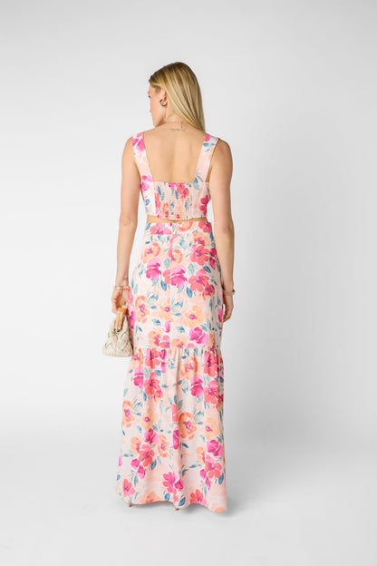 Gonna con petali raccolti