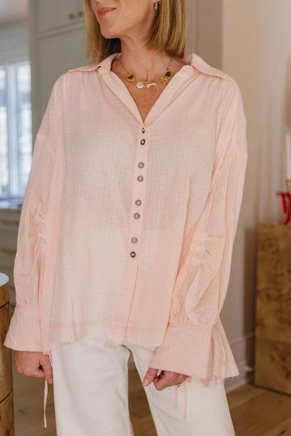 Top con bottoni Tracie