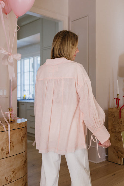 Top con bottoni Tracie