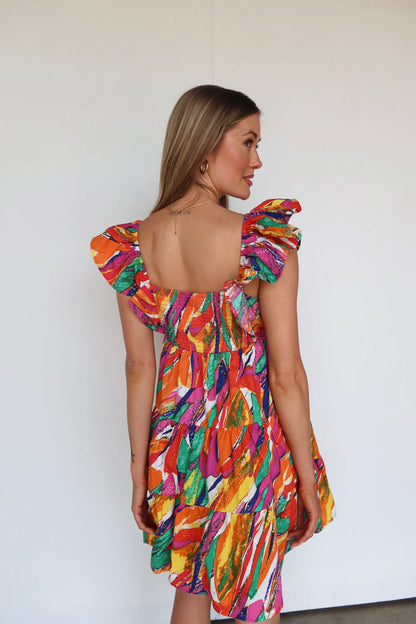 Mini abito prismatico