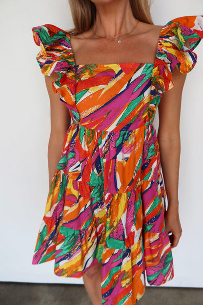 Mini abito prismatico