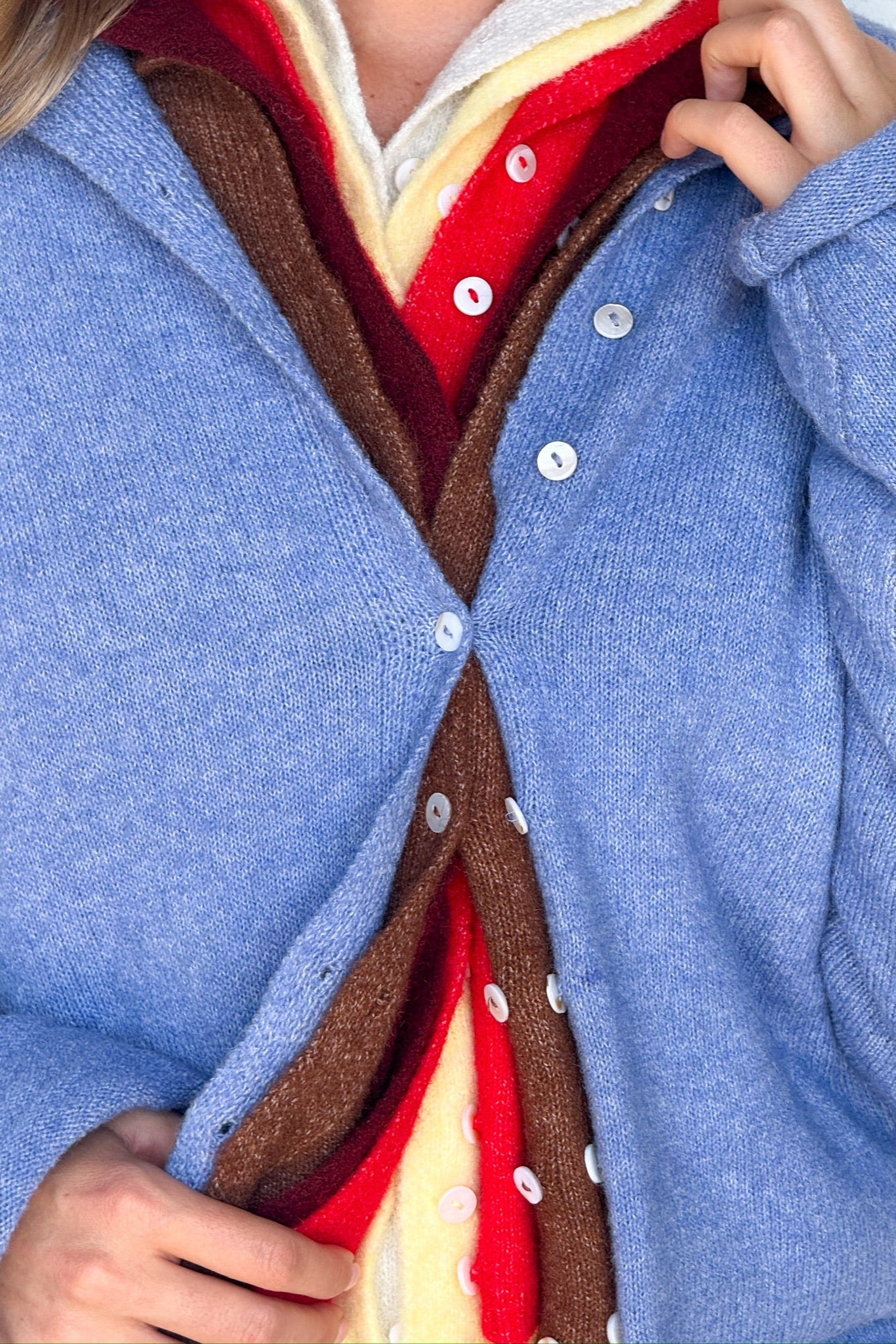 Cardigan Bundle - Pacchetto Primario - Rosso, Blu, Giallo