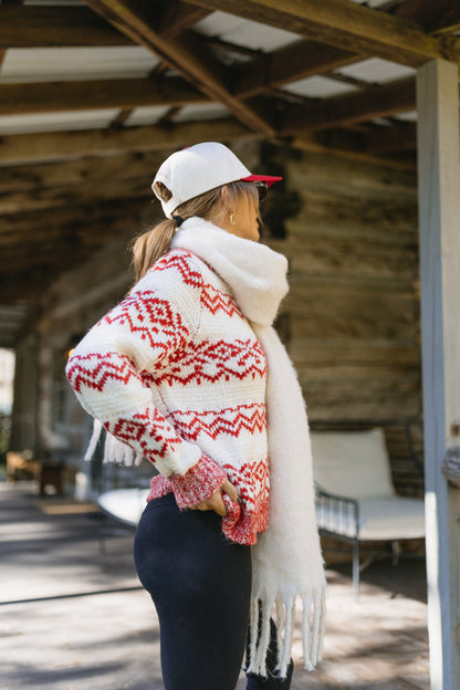 Maglione con caramelle alla menta piperita