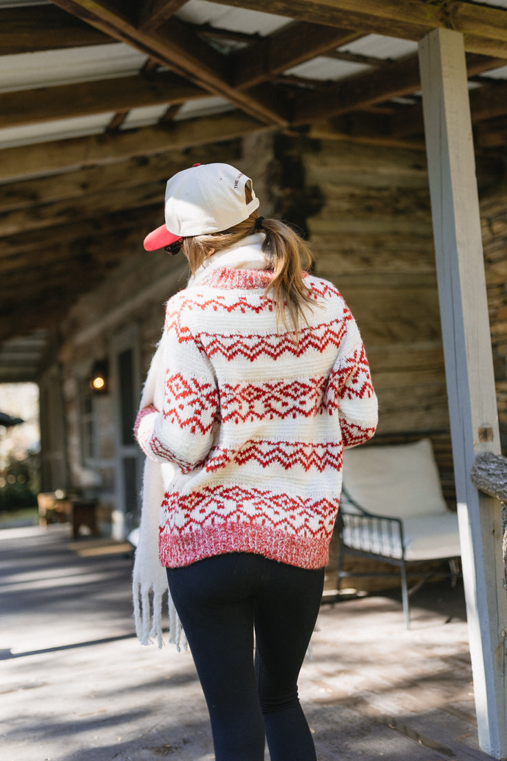 Maglione con caramelle alla menta piperita