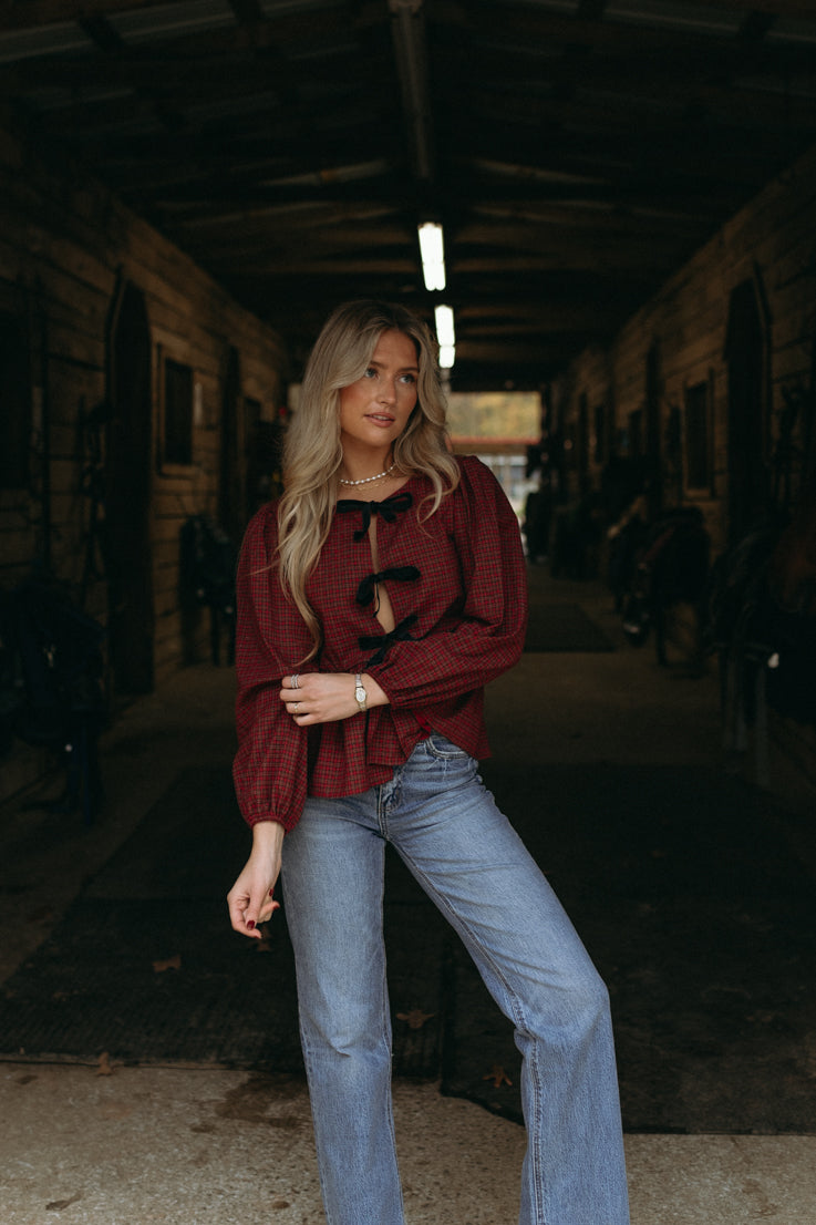 Calze appese in alto