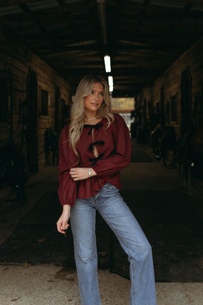 Calze appese in alto