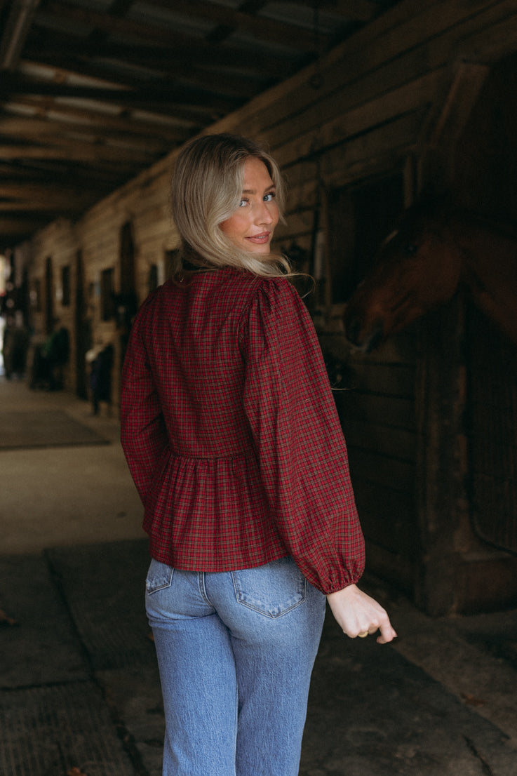 Calze appese in alto