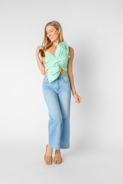 Top con fiore di loto