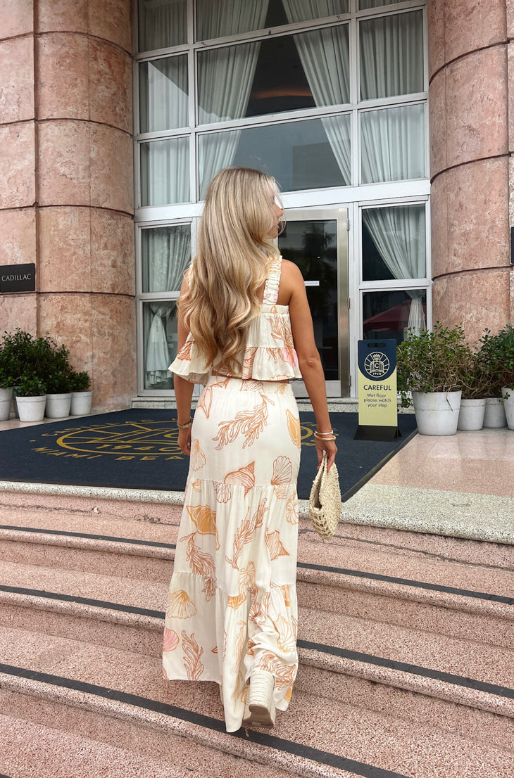 Collezionare conchiglie in alto