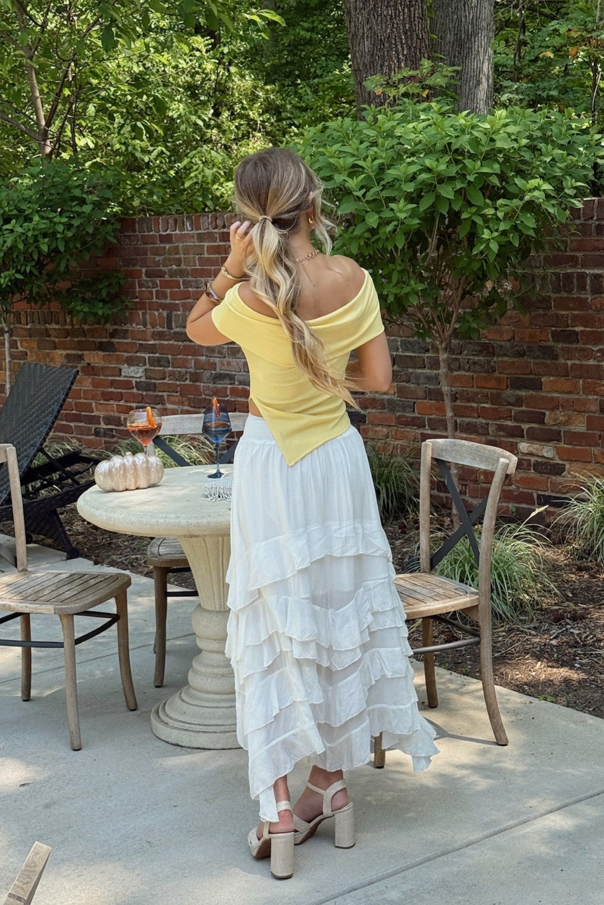 Tulipani primaverili in cima