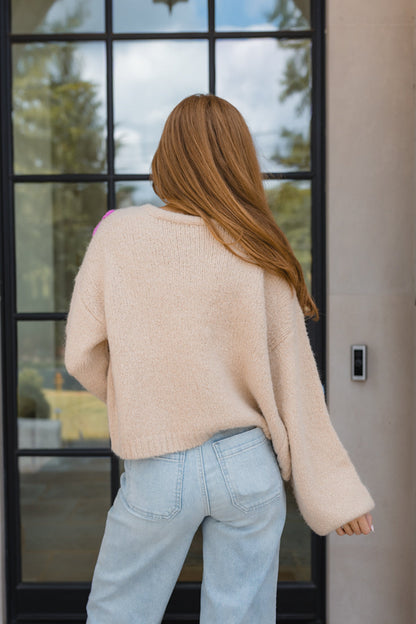 Cardigan Flower Power