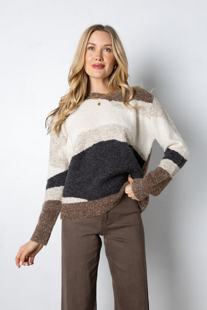 Maglione paesaggio ondulato