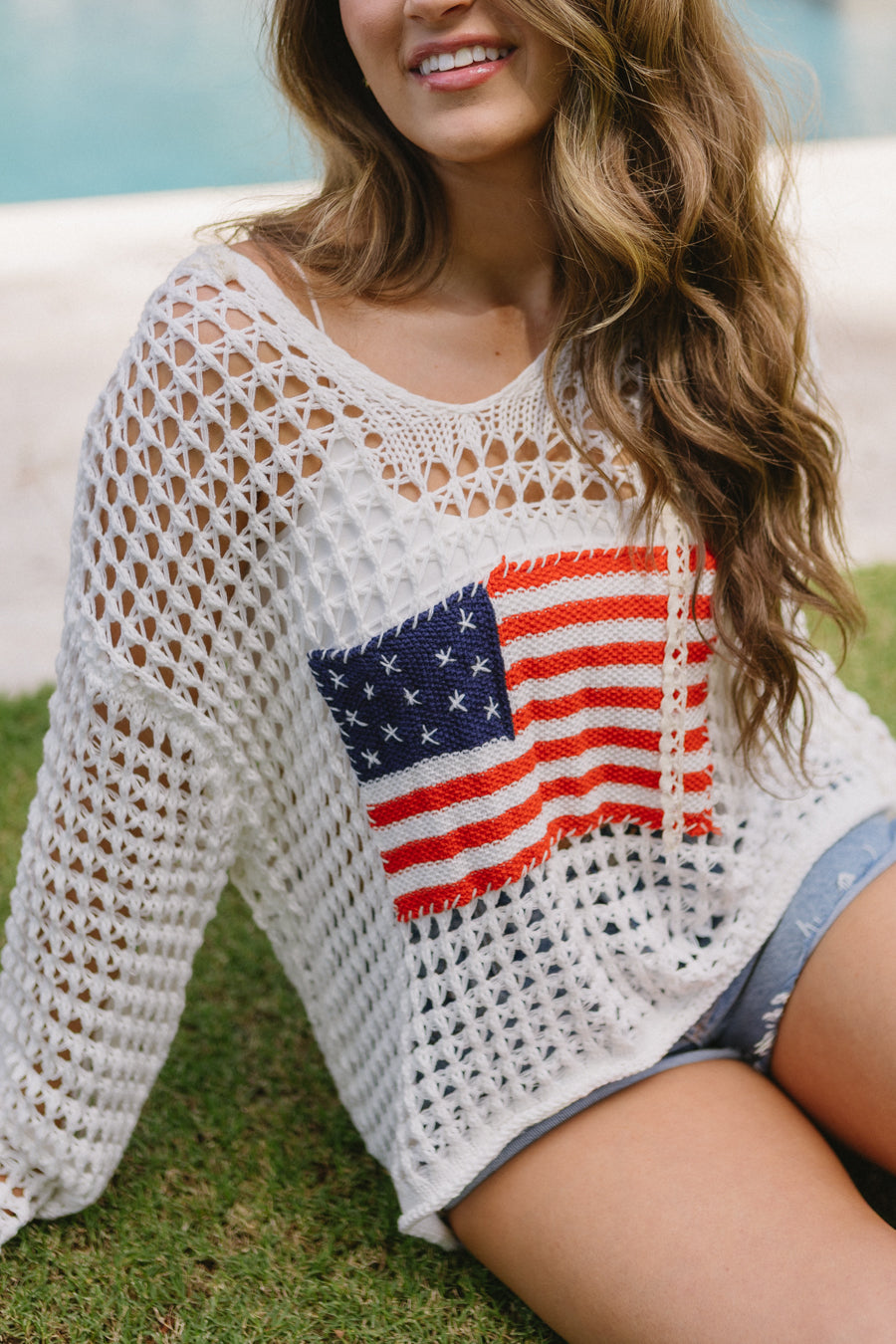 Maglione a stelle e strisce