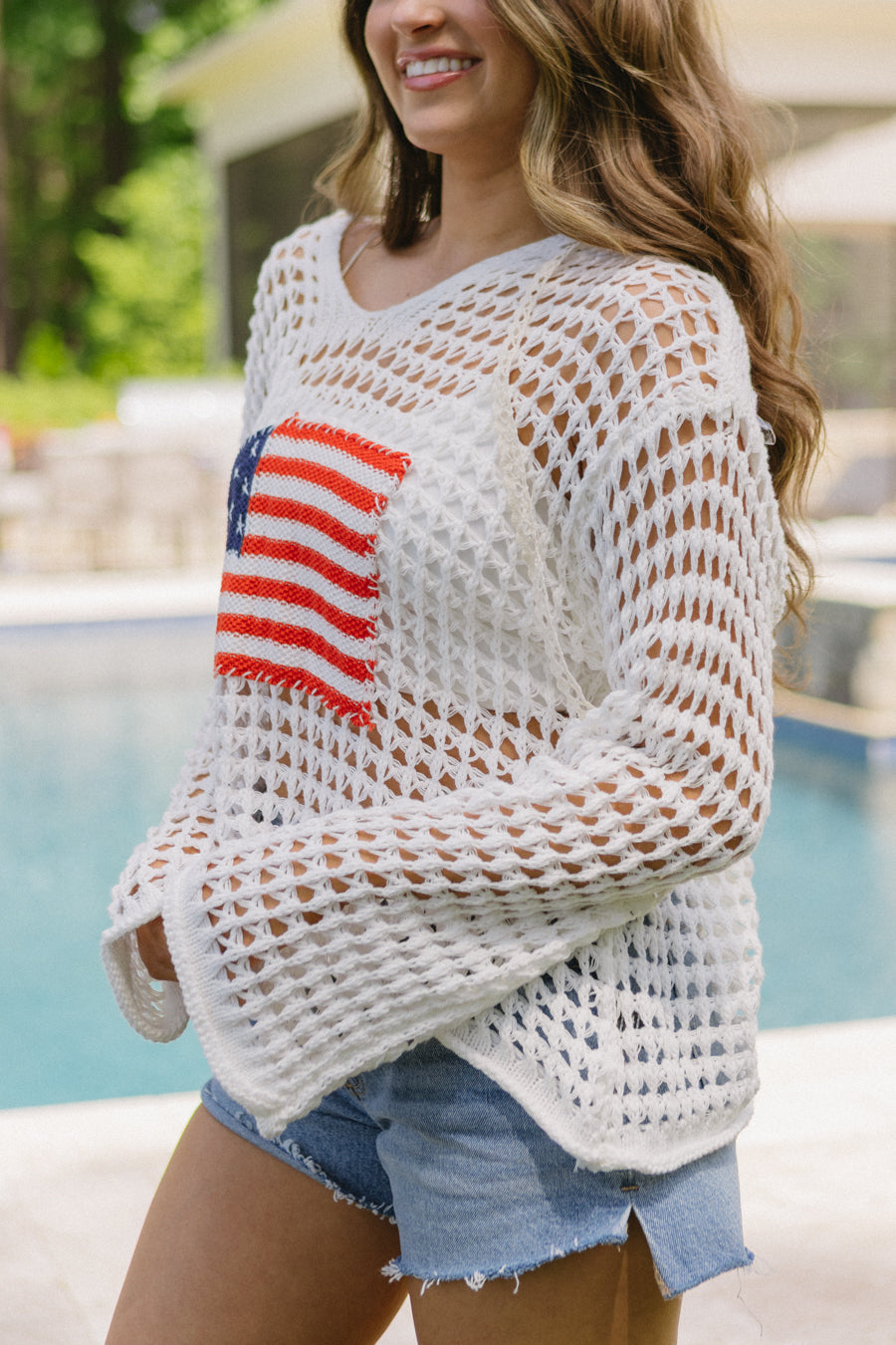 Maglione a stelle e strisce