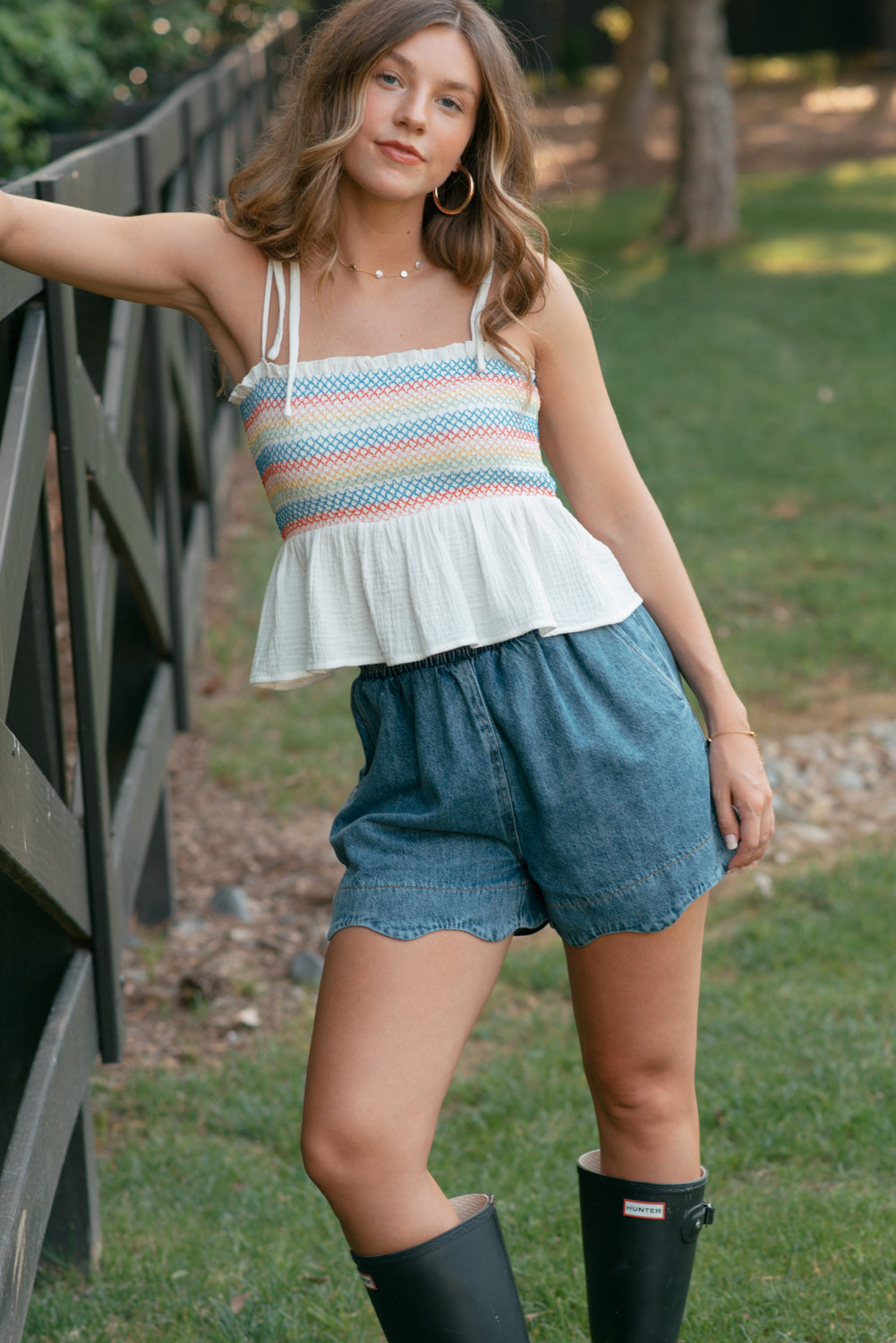 Colori dell'arcobaleno in alto