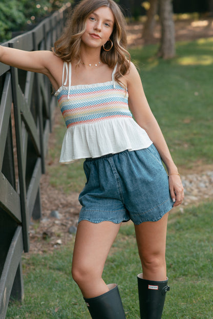 Colori dell'arcobaleno in alto