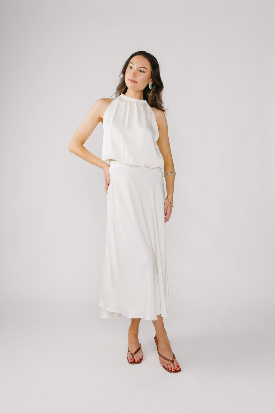 Gonna di loto bianco