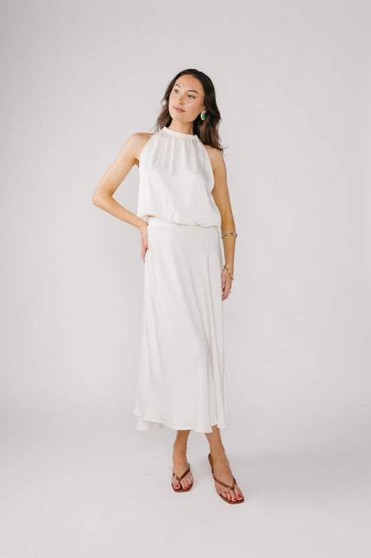 Gonna di loto bianco