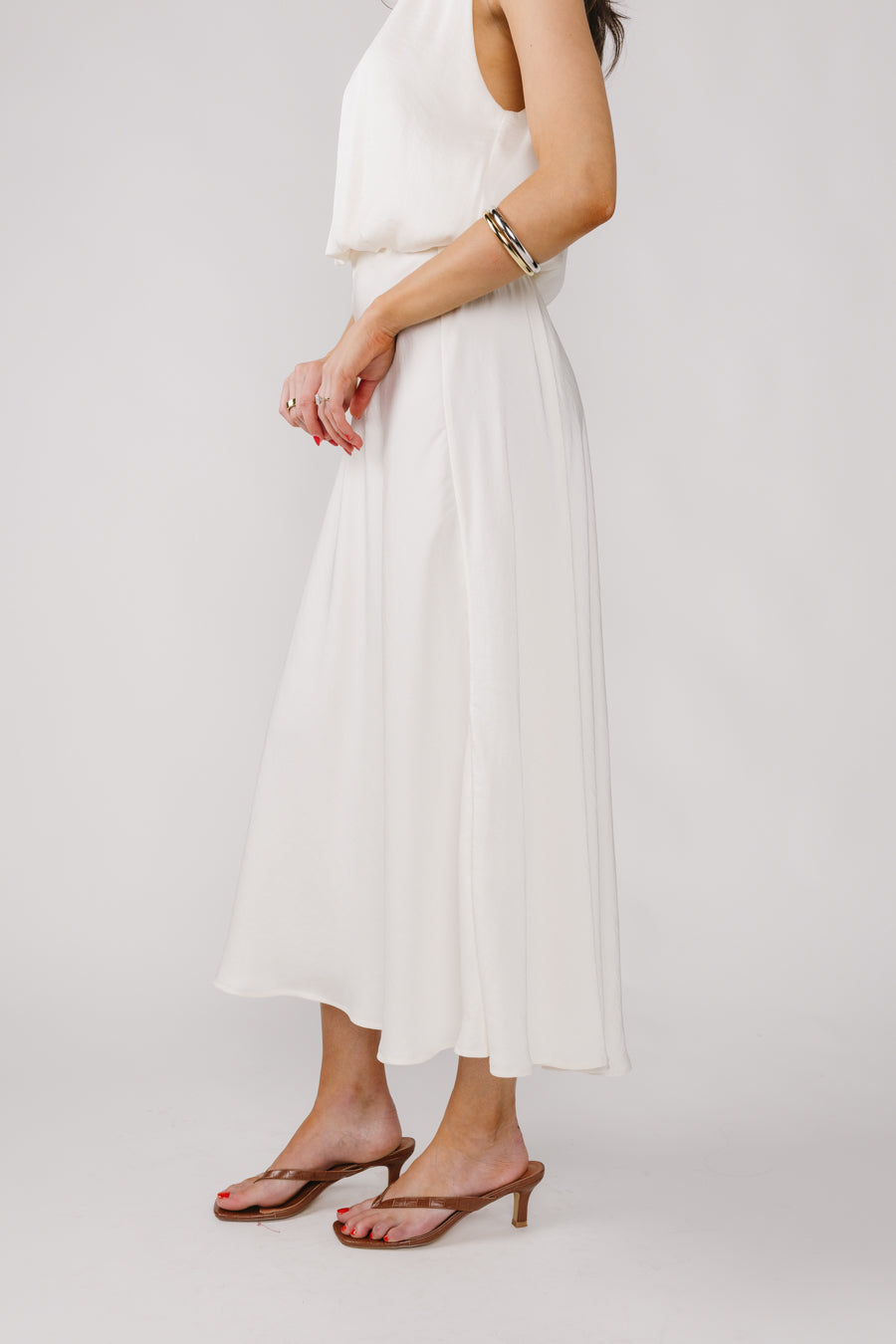 Gonna di loto bianco